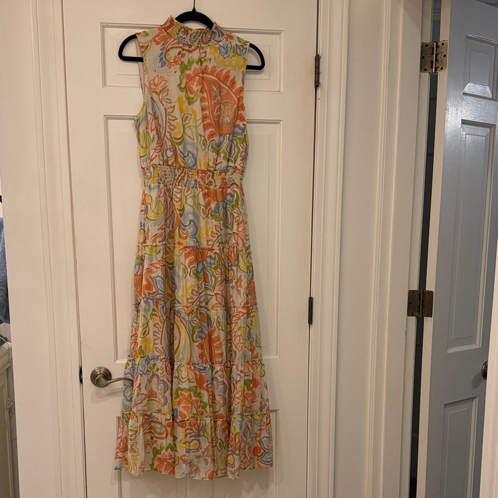 MSK Multicolor Floral Maxi Dress